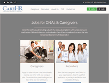 Tablet Screenshot of carehr.com